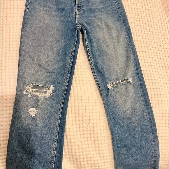 Mother Denim High Waisted Rider Ankle Fray - Picture 4 of 8